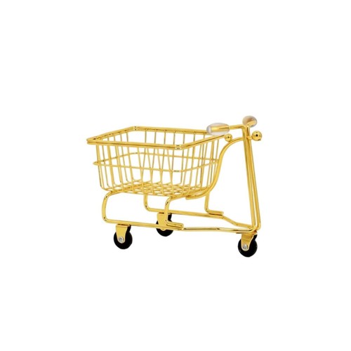 Miniature supermarket trolley - miniature,