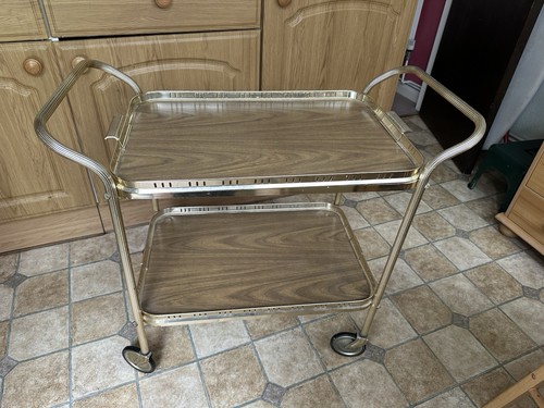 Retro 1970s tier metal tea - 1970s,