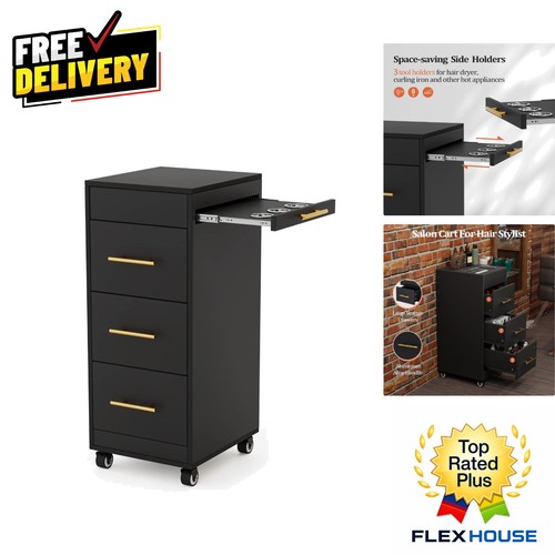 Elegant black salon - black,